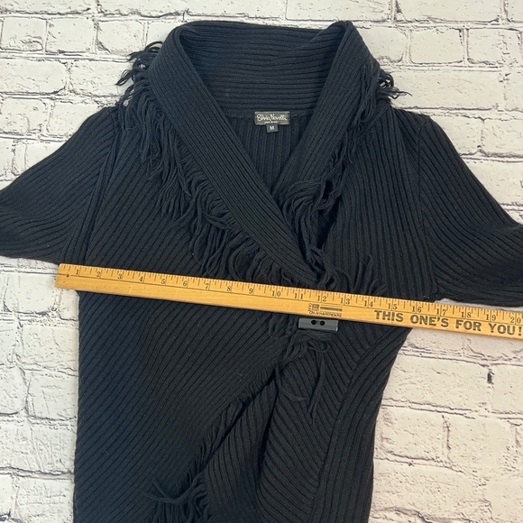 Silvia Novelli Brown Wool Blend Shawl Cardigan Sweater Women's Medium Italy - Picture 7 of 8